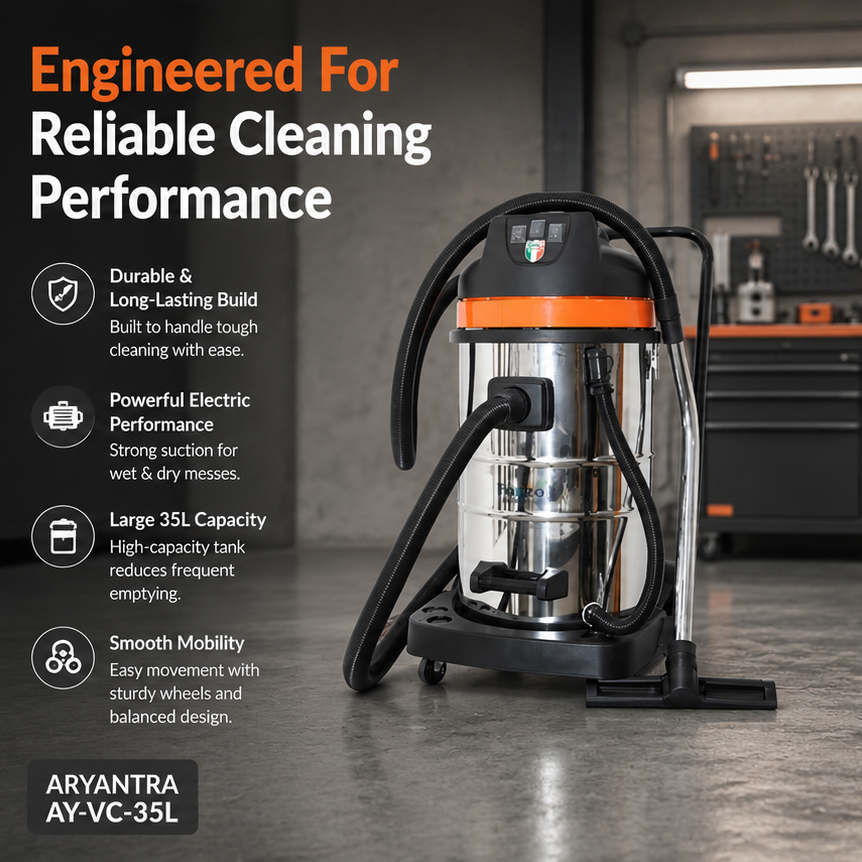 Aryantra 35 Liters Double Stage Wet & Dry Vacuum Cleaner (AY-VC-35L) 5