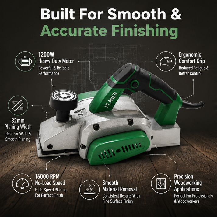 Turtle Gold ST-802S Electric Planer (82mm, 1200W, 16,000 rpm, 220V)( ST-802S ) 3