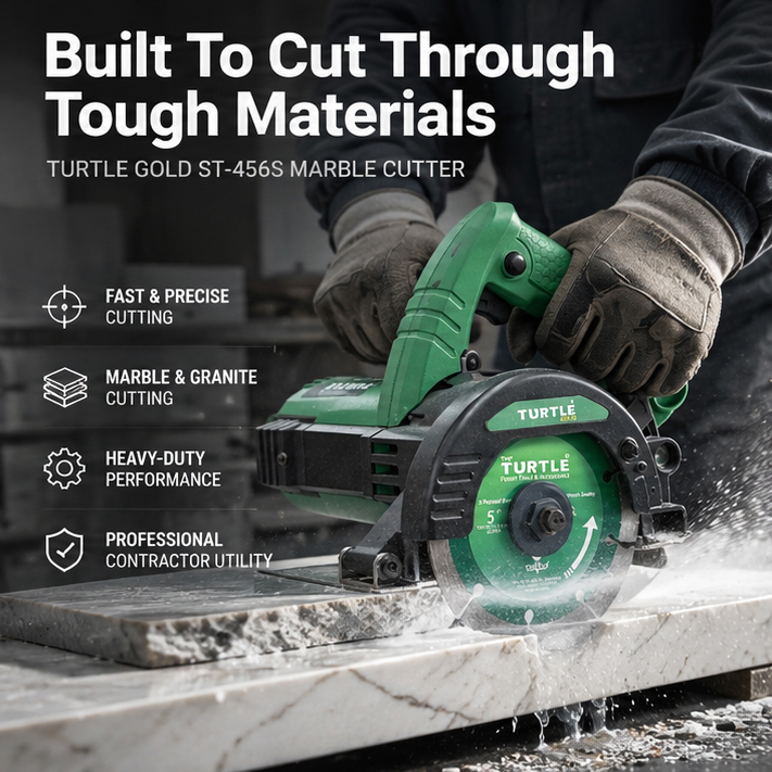 Turtle Gold ST-456S Marble Cutter (125 mm Disc, 2400W, 13,000 rpm)(ST-456S) 4