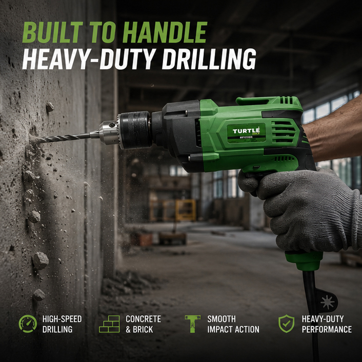 Turtle Gold ST-704-S Impact Drill (1200W, 220V, 13mm Chuck)( ST-704-S) 4