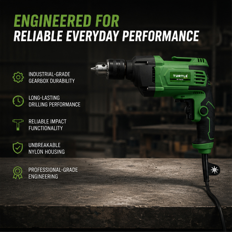 Turtle Gold ST-704-S Impact Drill (1200W, 220V, 13mm Chuck)( ST-704-S) 5