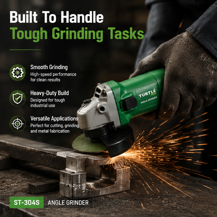 Turtle Gold Angle Grinder Back Switch ST-304S (100 mm Wheel, 1050W, 11,000 rpm) 4