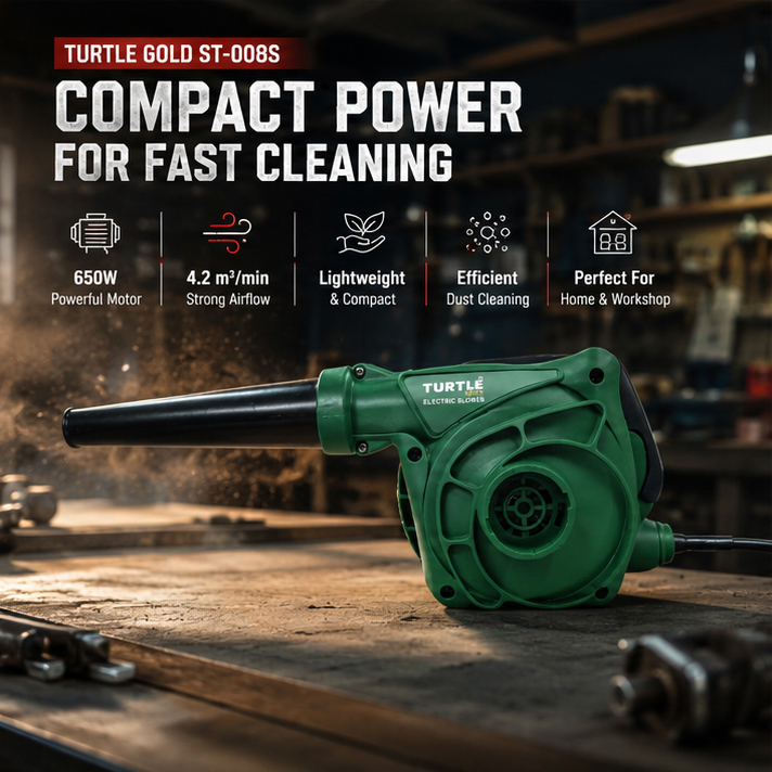 Turtle Gold ST-008S Electric Blower (650W, 0–16000rpm, 50Hz, 220V, 4.2m³/min)(ST-008S) 2