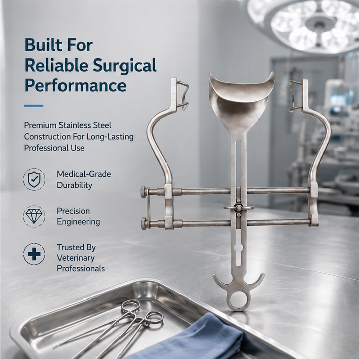 Forgesy NEO17 10 inch Surgical Balfour Abdominal Veterinary Retractor(NEO17 ) 3