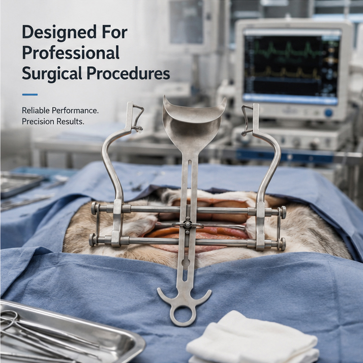 Forgesy NEO17 10 inch Surgical Balfour Abdominal Veterinary Retractor(NEO17 ) 4