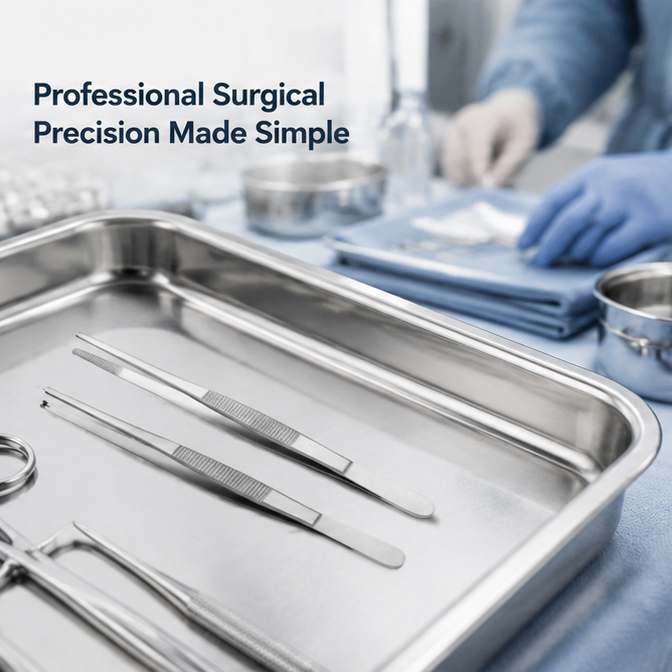 Forgesy GSS62 2 Pcs 7 inch Toothed & Non-Toothed Thumb Dissecting Forceps Set(GSS62 ) 2