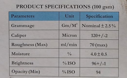 JK Cedar A4 Paper, 100 GSM, 500 Sheets, Premium Printing and Copying Paper 4