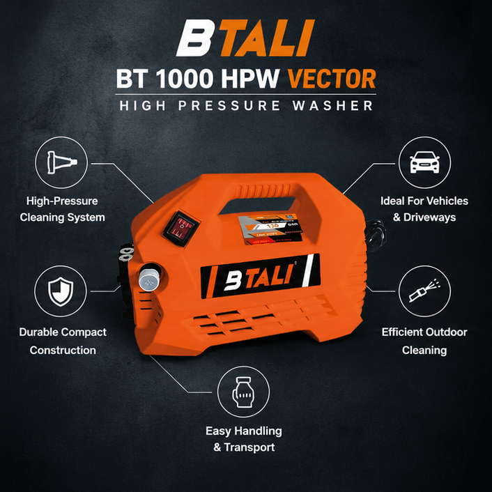 Btali Pressure Washer BT 1000 HPW VECTOR(BT 1000 HPW VECTOR) 3
