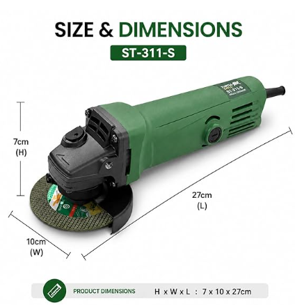 Turtle Gold Angle Grinder Back Switch ST-311S(100 mm Wheel, 780W, 11,000 rpm) 4