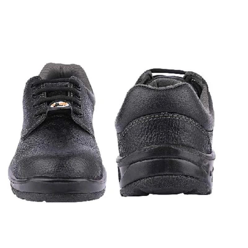 Hillson 2101 Leather Low Ankle Metal Toe Black Work Safety Shoes(SIZE 10) 3