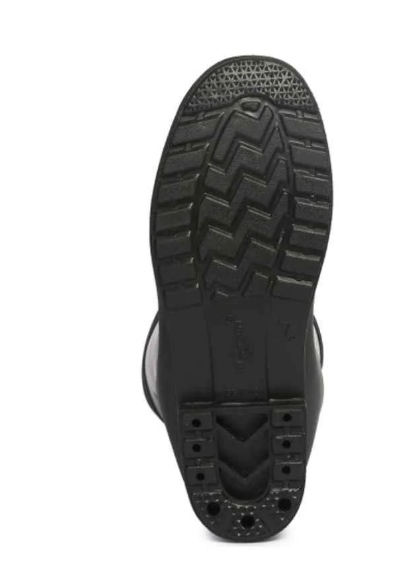 Hillson 11 Inch Chota Hathi Plain Toe Black Work Gumboots, Size: 7 5