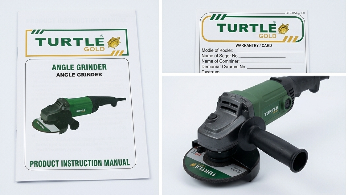 Turtle Gold Angle Grinder ST-322S– Trigger Switch (230 mm Wheel, 3850W, 6,500 rpm) 4