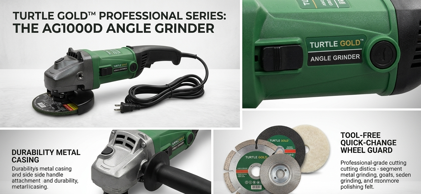 Turtle Gold Angle Grinder Trigger Switch ST-320S(125 mm Wheel, 2550W, 11,000 rpm) 3