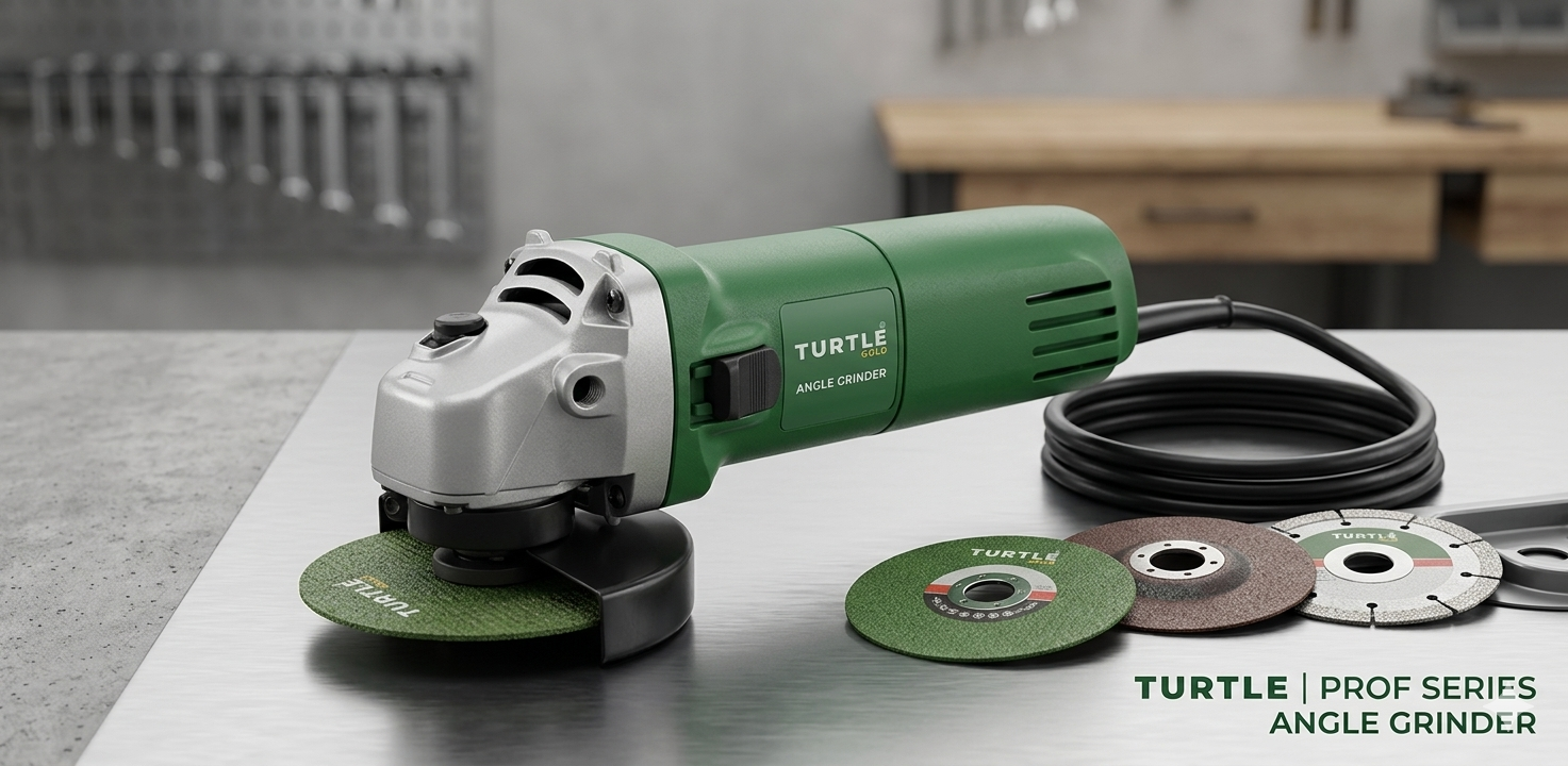 Turtle Gold Angle Grinder Side Switch ST-319S (100 mm Wheel, 1300W, 11,000 rpm) 2