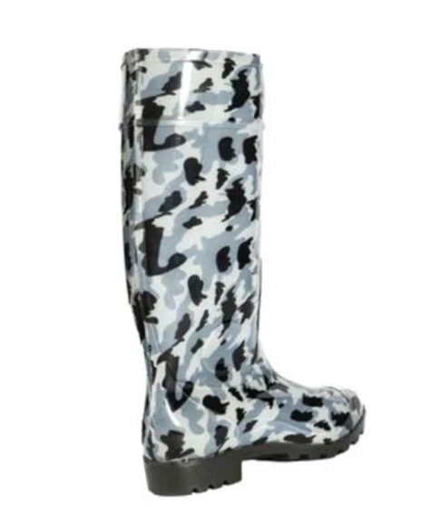 Hillson F-1 Rubber Soft Toe Olive Gumboots with Rubber Bottom for Men(size 8) 2