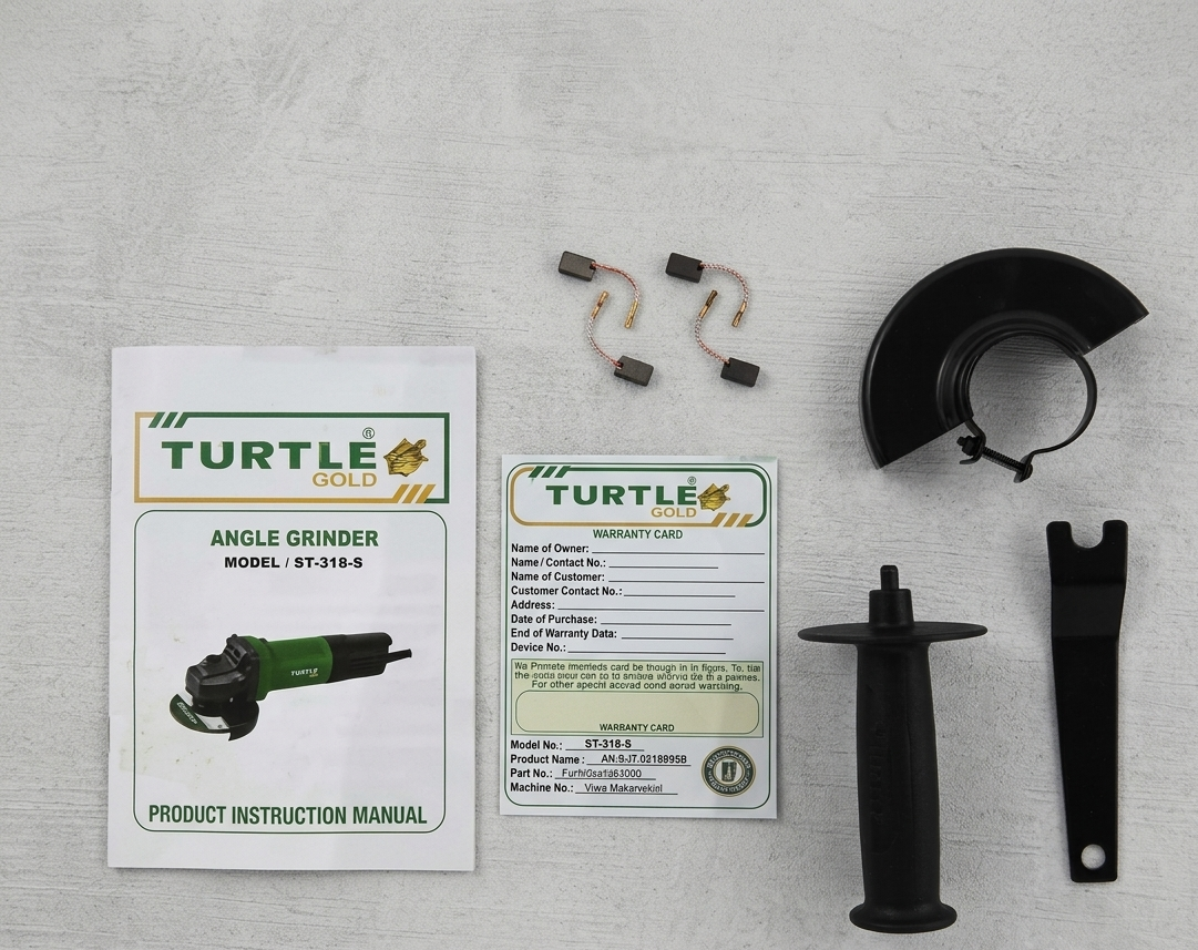 Turtle Gold Angle Grinder Back Switch ST-318S (100 mm Wheel, 1300W, 11,000 rpm) 2