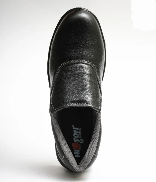 Hillson LF-02 Leather Low Ankle Steel Toe Black Work Safety Shoes, size 6 5
