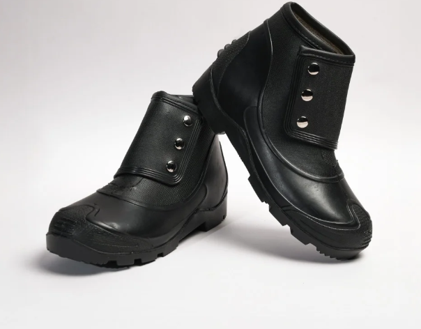 Hillson No Risk PVC Steel Toe Black Gumboots, size 7 5