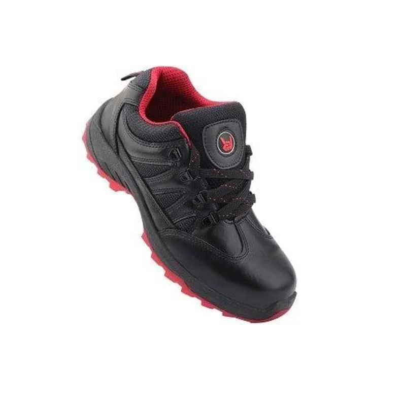 Hillson Swag 1903 Synthetic Leather Low Ankle Metal Toe Black Work Safety Shoes, Size: 6 4