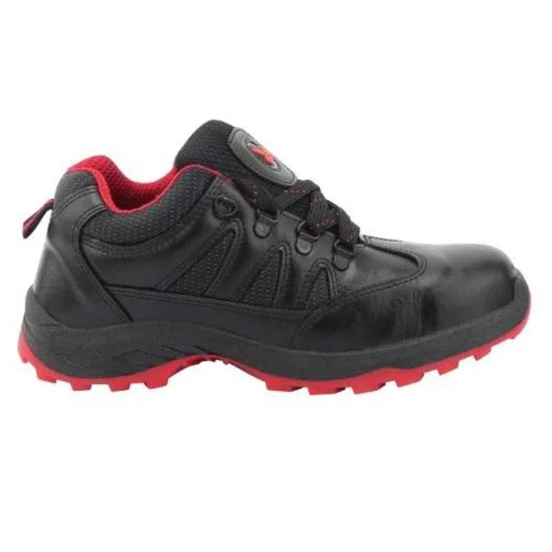 Hillson Swag 1903 Synthetic Leather Low Ankle Metal Toe Black Work Safety Shoes, Size: 7 3