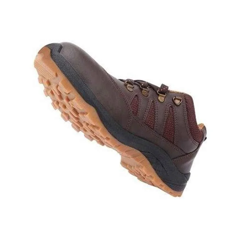 Hillson Swag 1904 Synthetic Leather Low Ankle Metal Toe Brown Work Safety Shoes, Size: 6 5