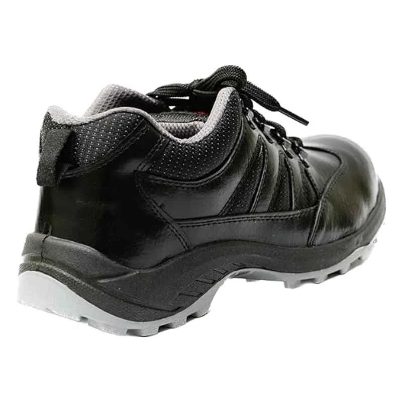 Hillson Swag 1905 PVC Metal Toe Stylish Black Safety Shoes, Size: 8 3