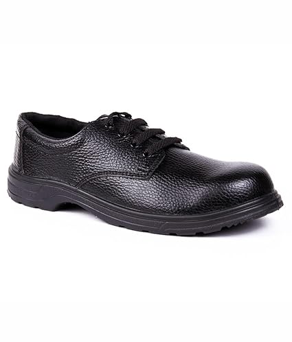 Hillson U4 lightweight safety shoes with synthetic leather upper and PVC sole for industrial workplace protection, Size 6 4