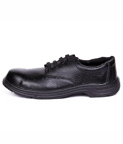 Hillson U4 lightweight safety shoes with synthetic leather upper and PVC sole for industrial workplace protection, Size 10 2