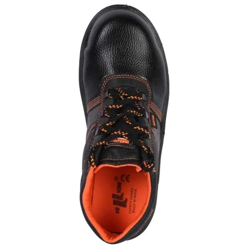 Hillson Beston steel toe safety shoes with anti-static PVC sole and synthetic leather upper for industrial workplace protection, SIZE 6 2
