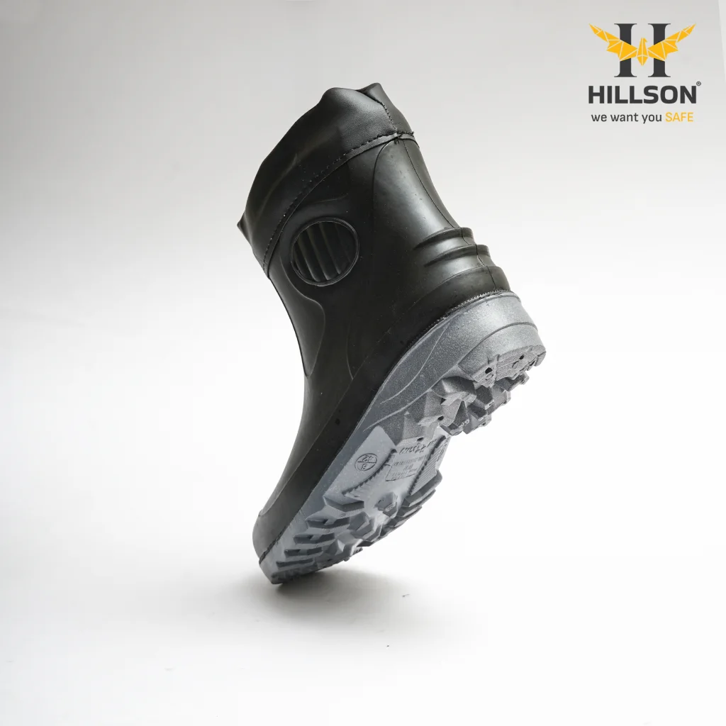 Hillson Collar Boot Waterproof Gumboot, Slip Resistant, Dual Density, Comfortable & Durable, Suitable for Engineering, Construction, Agriculture, size 7 2