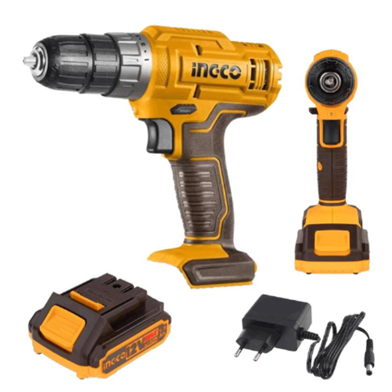 Ingco CDLI1218 12V Cordless Drill machine with 1.5Ah Battery and Charger 2