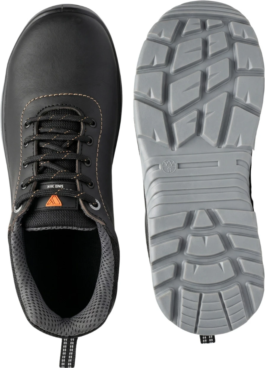 Contablue Rival-Breeze Steel Toe Artificial Leather Safety Shoe, GREY, SIZE 5 3