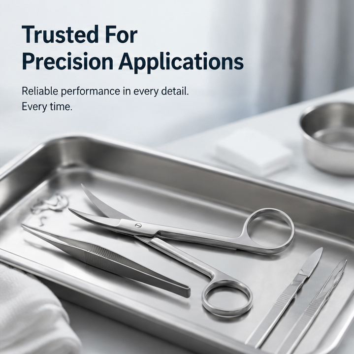 Tosh Iris Surgical Scissors Curved 5" – Precision (Curved) 4
