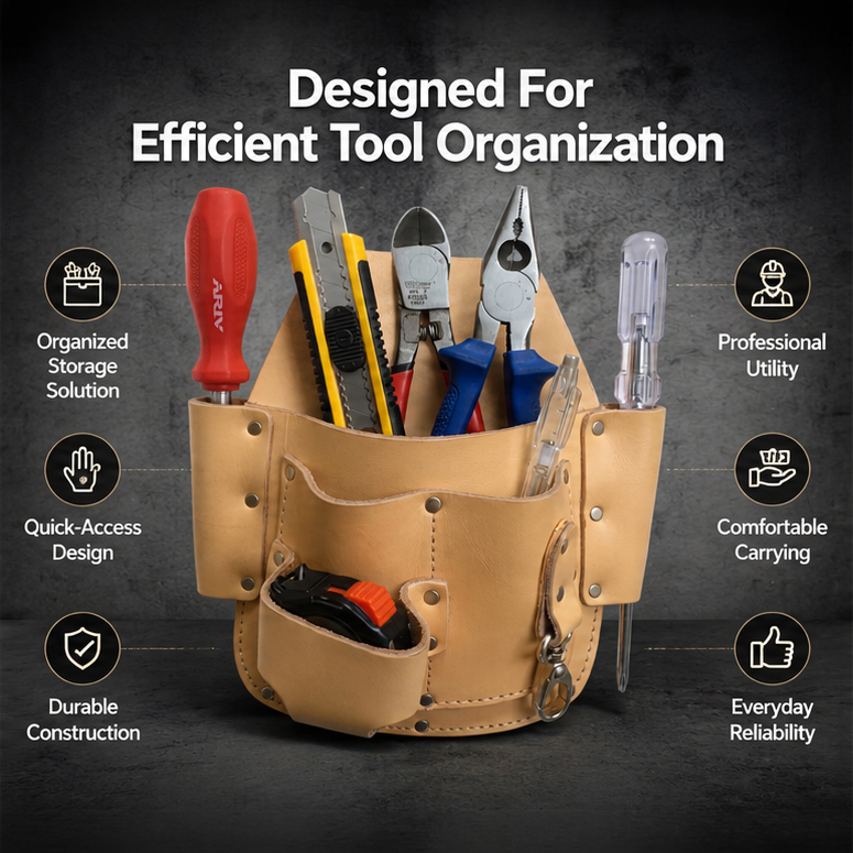 Inder 6 Pockets Electrician Tool Pouch P-1547A 3