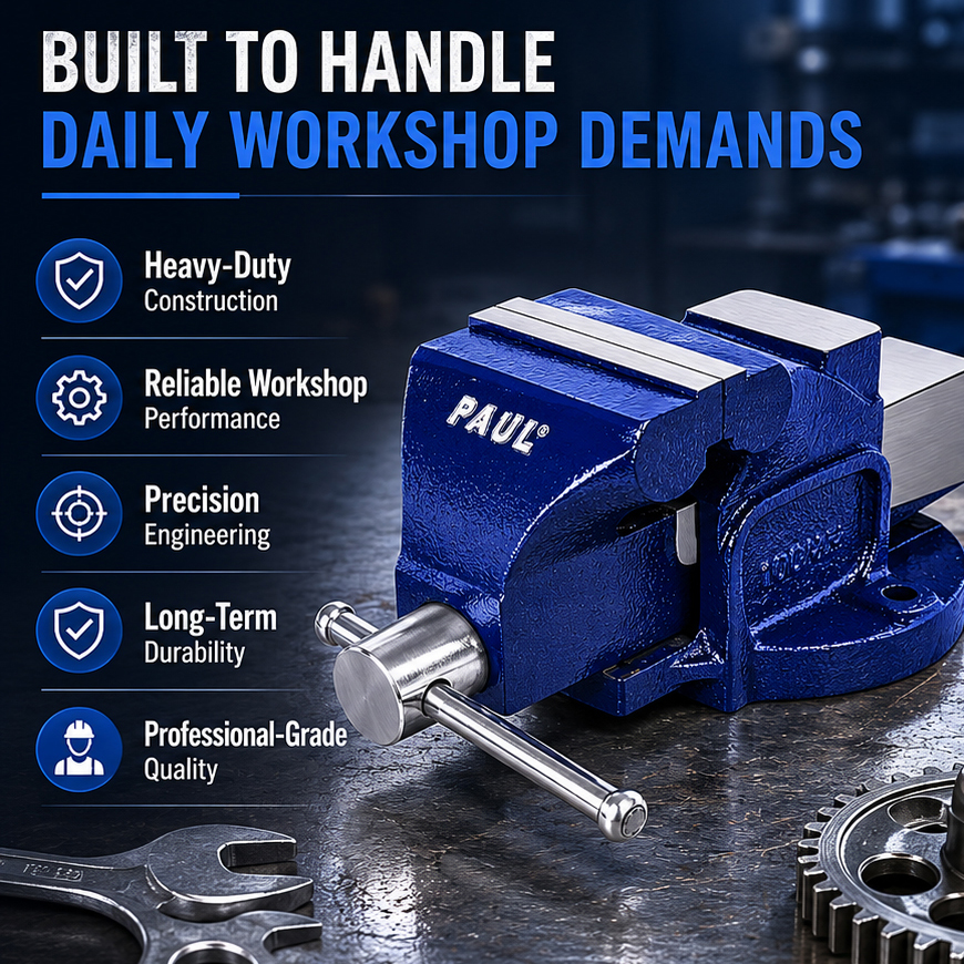 PAUL BENCH VICE HEAVY DUTY-3" (75MM) 5