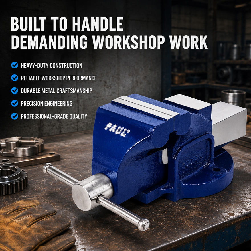 PAUL BENCH VICE HEAVY DUTY -4" (100MM) 5