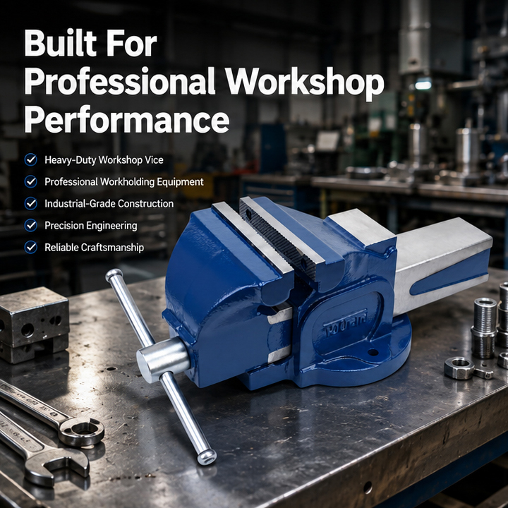 Paul 150mm Heavy Duty Bench Vice with Fixed Base(BV/F/150) 2