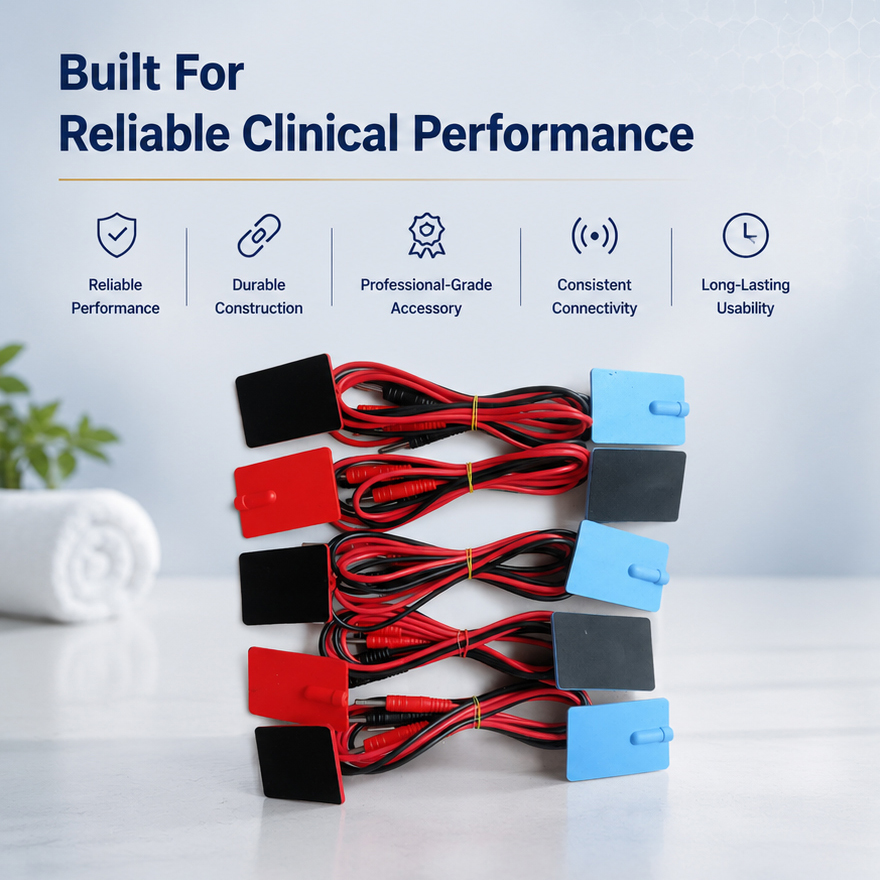 Shivya Healthcare IFT WIRE 2 WIRE 4 ELECTRODE , IFT WIRE , IFT WIRE WITH PAD MUSCLE STIMULATOR Electrotherapy Device (IFT WIRE 2+2)(IFT WIRE 2 WIRE 4 ELECTRODE , IFT WIRE , IFT WIRE )(pack of 8) 5
