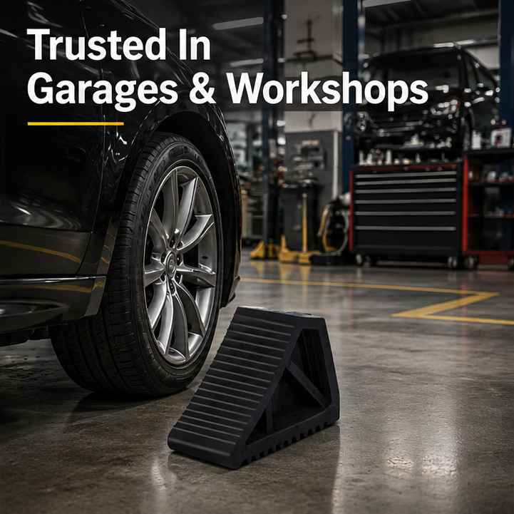 Heavy Duty Rubber Wheel Stopper Block for Garage & Driveway (Heavy Duty Rubber Whee Stopper Block for Garage) 4