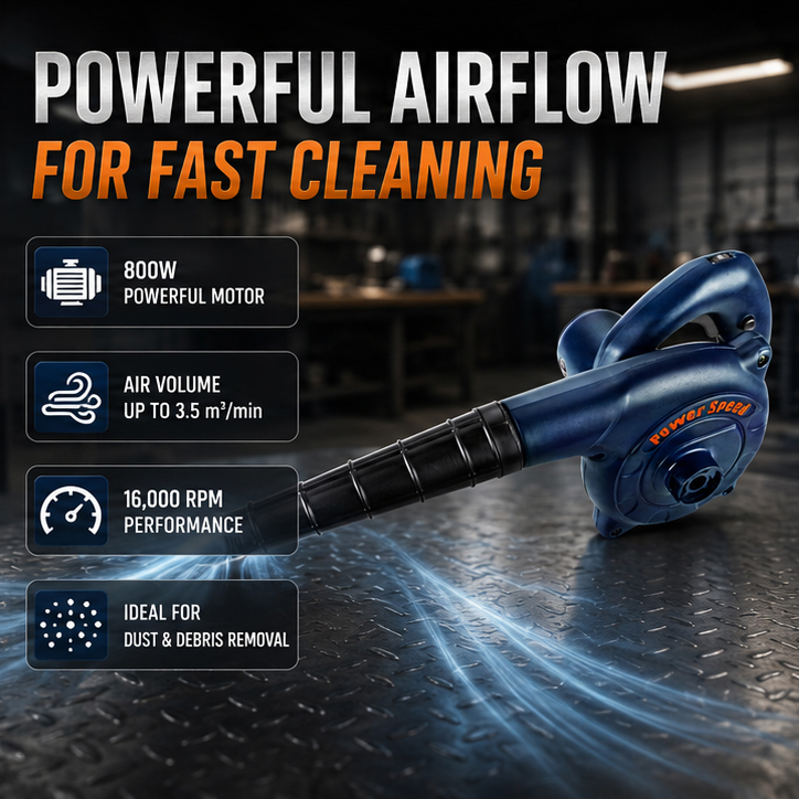 PowerSpeed PSB1703 Electric Blower, 800W Powerful Motor, Single Speed, 3.5 m³/min Air Volume( PSB1703 ) 3