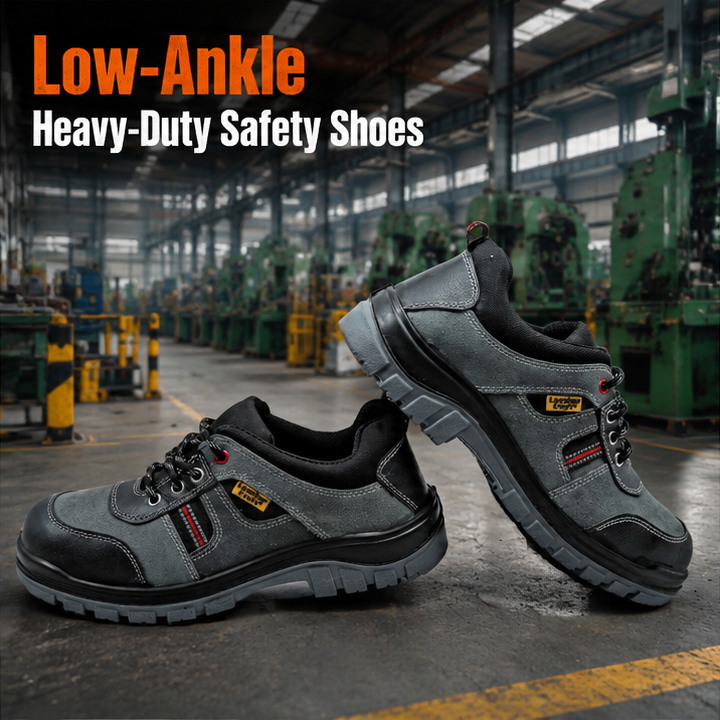 Leather Craft Porsche Steel Toe Black Leather Safety Shoes(size 7) 2
