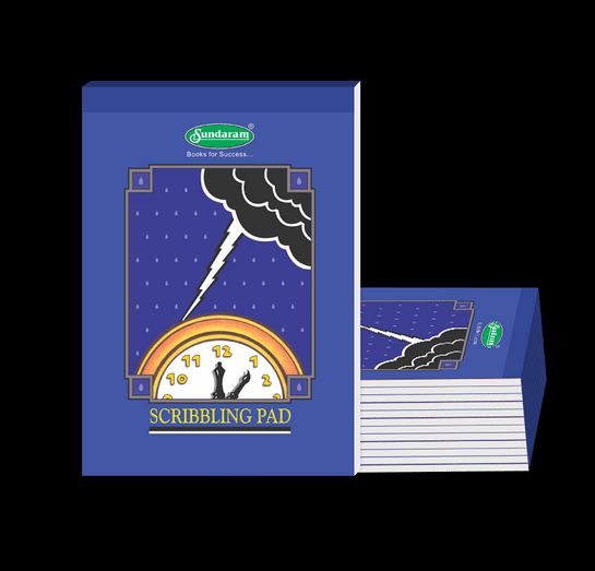 Sundaram 1/16-40 Pages Sheets Scribbling Pad(pack of 12) 2