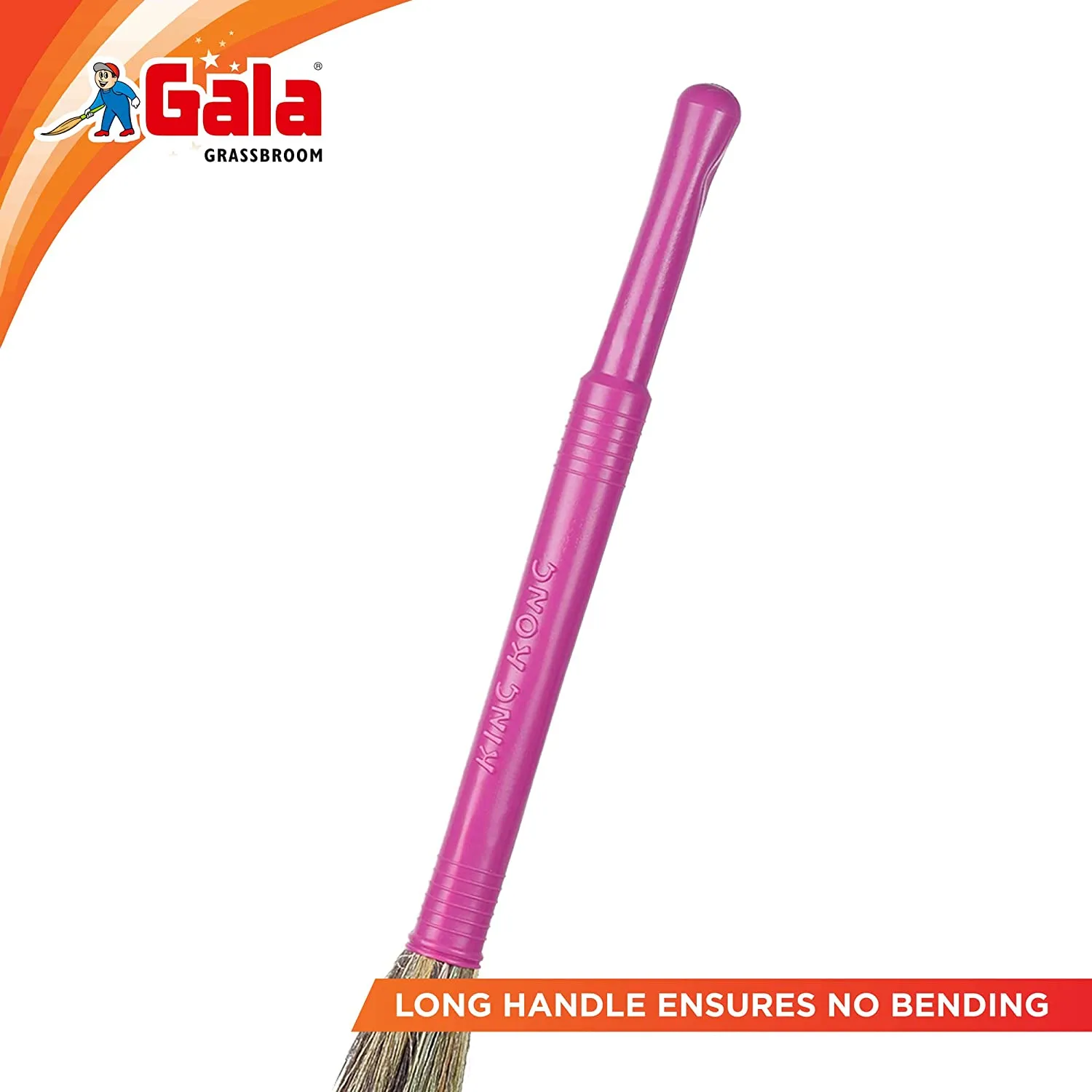 Gala King Kong Long-Lasting Grass Floor Broom with Ergonomic Handle(1 PCS) 3