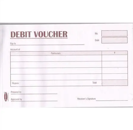 Sundaram | Hard Bound | Debit Voucher Book | 18.7 x 10.5 cm | 50 Pages(pack of 12) 2