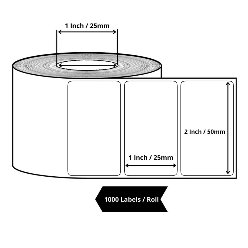 Thermal Ecommerce Shipping Labels | 100 x 75mm | 400 Labels Per Roll | Compatible with TSC, Zebra & Rollo Label Printers|DT Roll 2