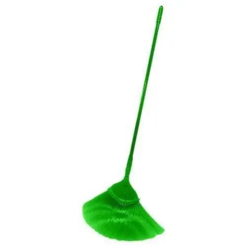 Ceiling Broom Flat – Cleaning Long and extendable Handle Used for Fan, Roof Cleaning Plastic Dry Broom (Multicolor) 3 Piece 2