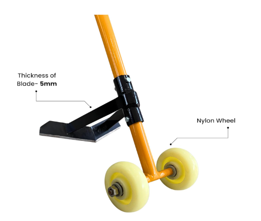 HECTARE Wheel Weeder | Heavy-Duty Agriculture Tools, Hand Weeder for Agriculture | Weed Remover Tool with Handle, Mild Steel Blade, Nylon Wheels, Adju(HECTARE Wheel Weeder | Heavy-Duty Agriculture Tool) 3