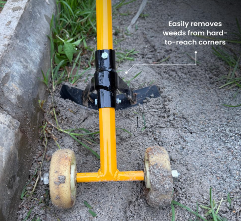 HECTARE Wheel Weeder | Heavy-Duty Agriculture Tools, Hand Weeder for Agriculture | Weed Remover Tool with Handle, Mild Steel Blade, Nylon Wheels, Adju(HECTARE Wheel Weeder | Heavy-Duty Agriculture Tool) 5