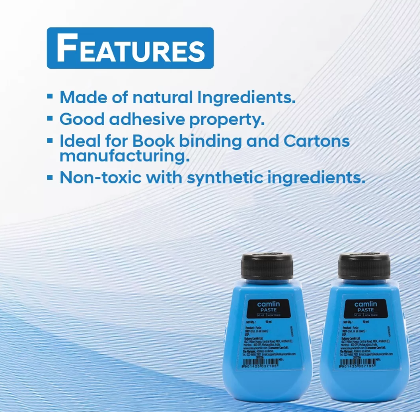 Camlin Kokuyo Adhesive Paste 50ml – Pack of 10 4
