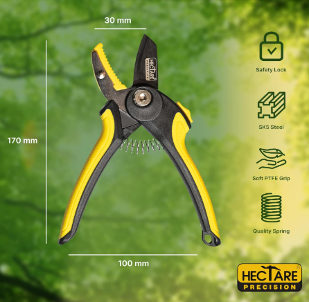 Hectare Precision Pruning Secateurs (Small anvil for dry and hard branch)(Hectare Precision Pruning Secateurs (Small anvil f) 2